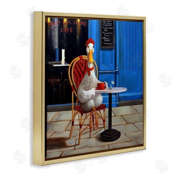 Stupell Industries Lucia Heffernan | Trendy Duck At Cafe