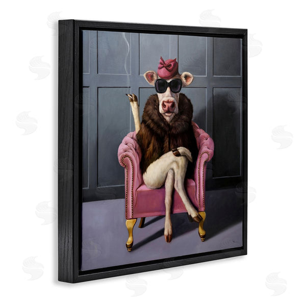 Stupell Industries Lucia Heffernan | Trendy Pink Glam Cow