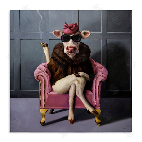 stupell industries Lucia Heffernan | Trendy Pink Glam Cow