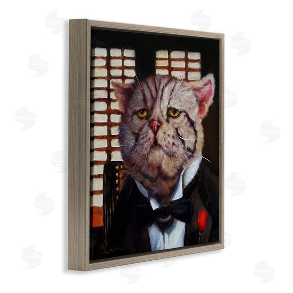 Stupell Industries Lucia Heffernan | Tuxedo Adorned Cat