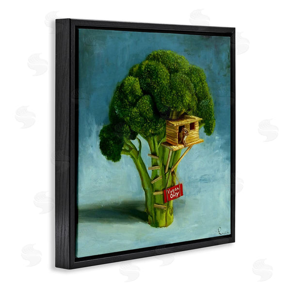 Stupell Industries Lucia Heffernan | Vegan Only Broccoli Treehouse