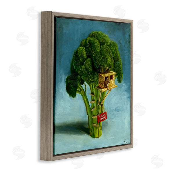 Stupell Industries Lucia Heffernan | Vegan Only Broccoli Treehouse