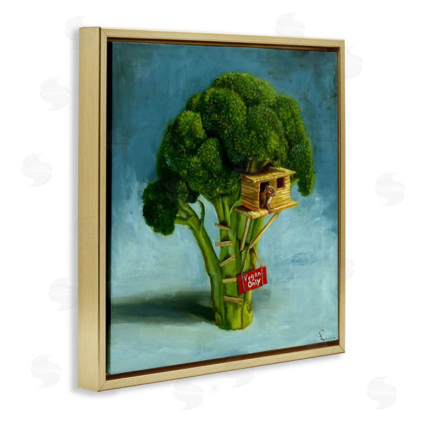 Stupell Industries Lucia Heffernan | Vegan Only Broccoli Treehouse