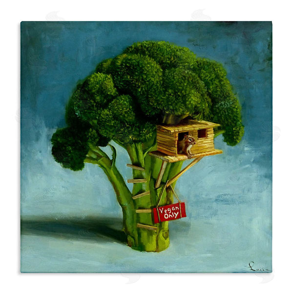 stupell industries Lucia Heffernan | Vegan Only Broccoli Treehouse