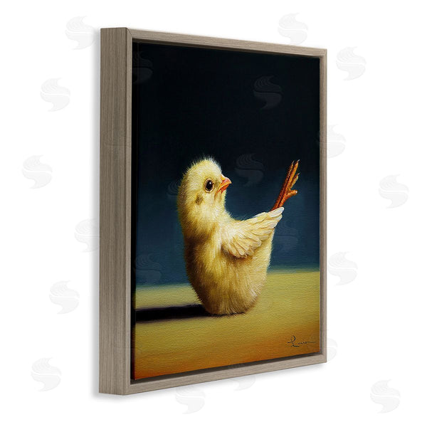 Stupell Industries Lucia Heffernan | Yoga Chicks Boat Pose Funny Farm Bird Painting Wall Art