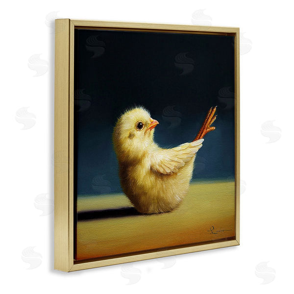 Stupell Industries Lucia Heffernan | Yoga Chicks Boat Pose Funny Farm Bird Painting Wall Art
