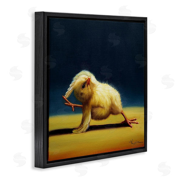 Stupell Industries Lucia Heffernan | Yoga Chicks Side Angle Pose Funny Animal Painting Wall Art