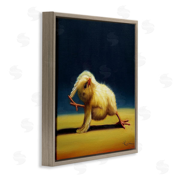 Stupell Industries Lucia Heffernan | Yoga Chicks Side Angle Pose Funny Animal Painting Wall Art