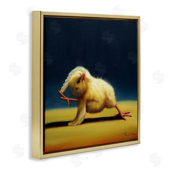 Stupell Industries Lucia Heffernan | Yoga Chicks Side Angle Pose Funny Animal Painting Wall Art