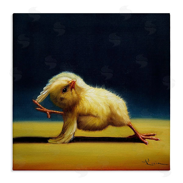 stupell industries Lucia Heffernan | Yoga Chicks Side Angle Pose Funny Animal Painting Wall Art