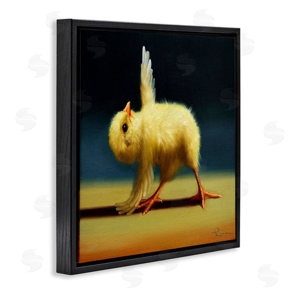 Stupell Industries Lucia Heffernan | Yoga Chicks Triangle Pose Funny Farm Animal Painting Wall Art