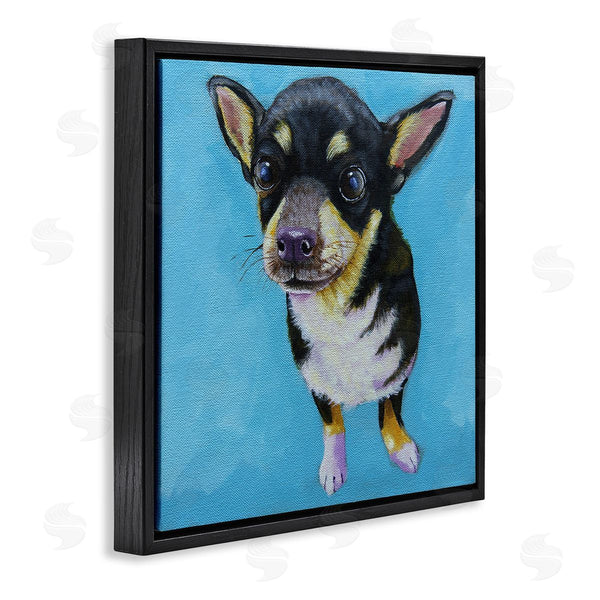 Stupell Industries Lucia Stewart | Blue Vivid Chihuahua Dog Wall Art