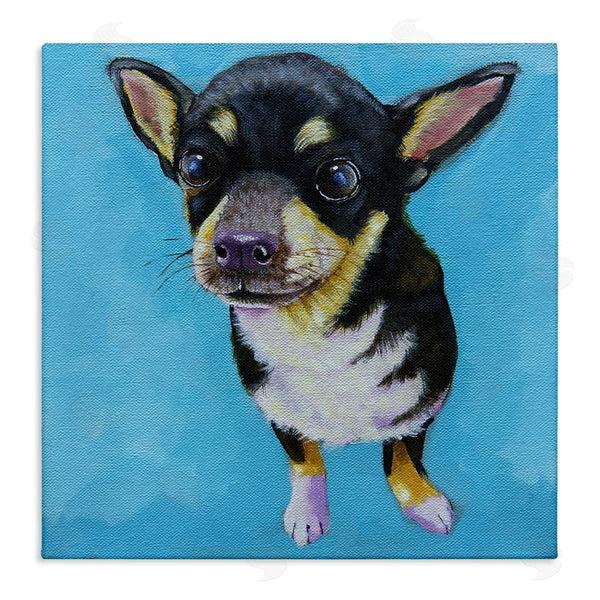 stupell industries Lucia Stewart | Blue Vivid Chihuahua Dog Wall Art