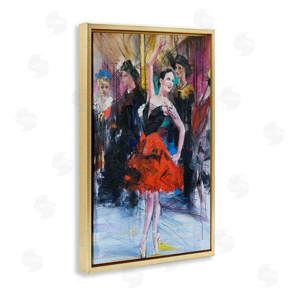 Stupell Industries Lucille Lee | Abstract Ballerina Bold Collage