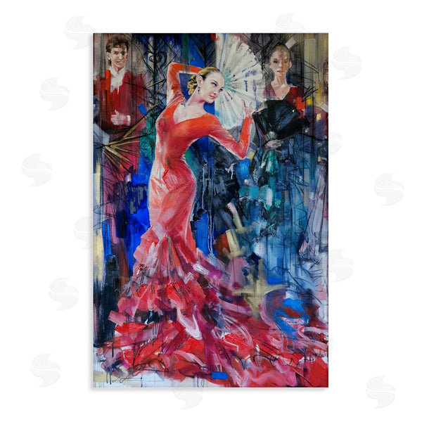 stupell industries Lucille Lee | Bold Dancer with Fan