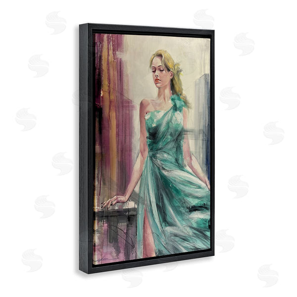 Stupell Industries Lucille Lee | Elegant Blonde In Dress