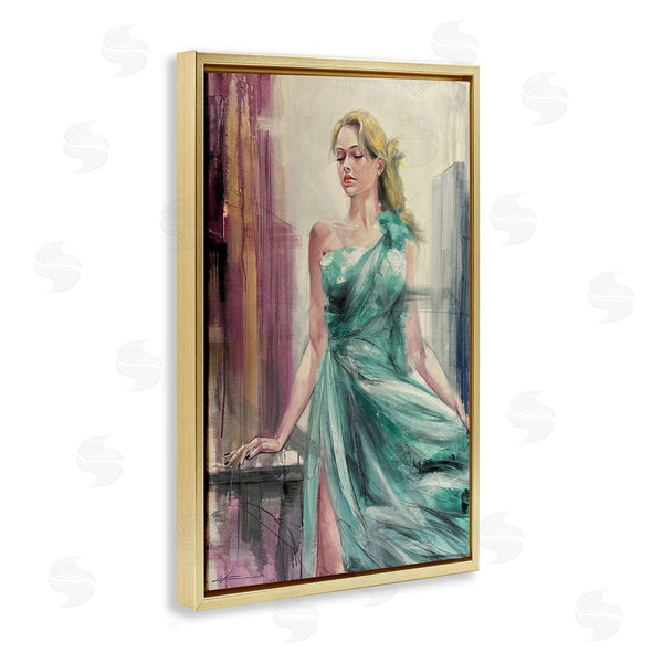 Stupell Industries Lucille Lee | Elegant Blonde In Dress