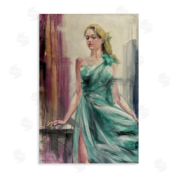 stupell industries Lucille Lee | Elegant Blonde in Dress