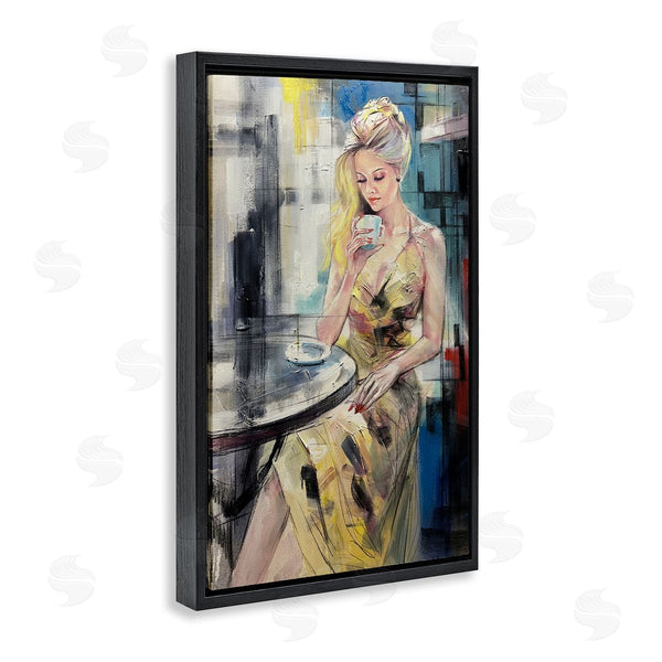 Stupell Industries Lucille Lee | Elegant Woman At Cafe