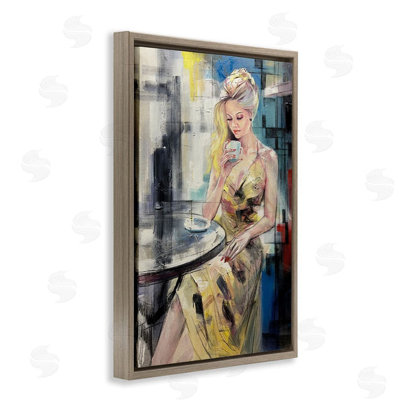 Stupell Industries Lucille Lee | Elegant Woman At Cafe