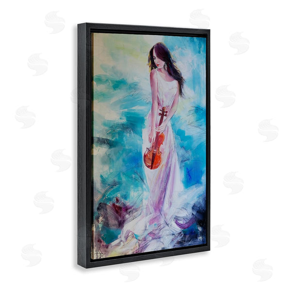 Stupell Industries Lucille Lee | Elegant Woman With Violin