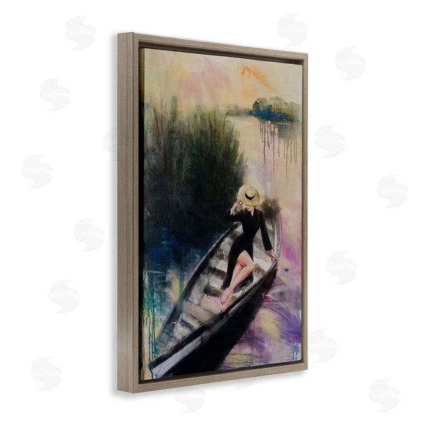 Stupell Industries Lucille Lee | Fashion Diva On River Boat