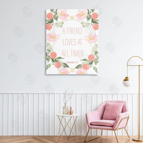 Stupell Industries Lucille Price | A Friend Loves At All Times Wall Art