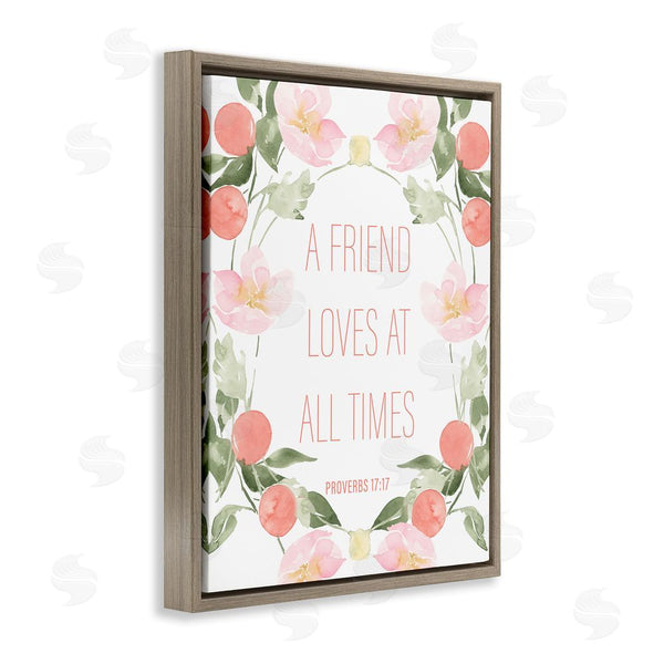 Stupell Industries Lucille Price | A Friend Loves At All Times Wall Art