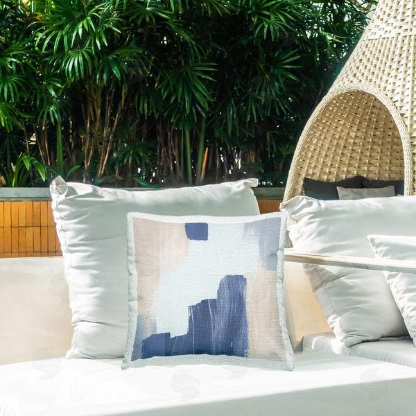 Stupell Industries Lucille Price | Abstract With Brush Strokes Printed Throw Pillow