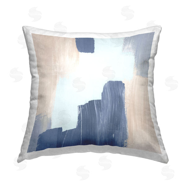 stupell industries Lucille Price | Abstract with Brush Strokes Printed Throw Pillow