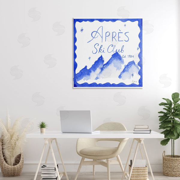 Stupell Industries Lucille Price | Apres Ski In Blue Tones Wall Art