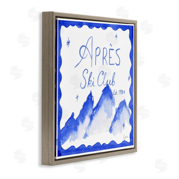 Stupell Industries Lucille Price | Apres Ski In Blue Tones Wall Art
