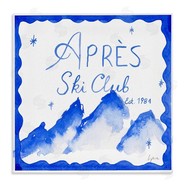stupell industries Lucille Price | Apres Ski in Blue Tones Wall Art