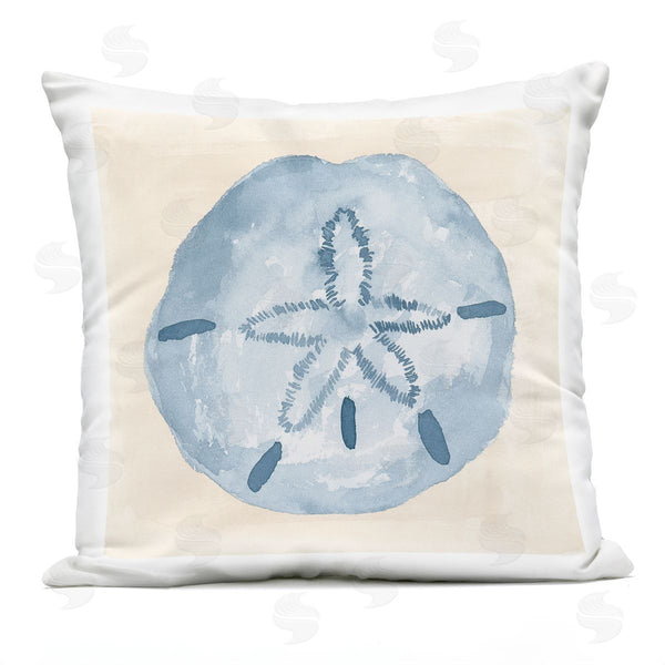 Stupell Industries Lucille Price | Aquatic Sand Dollar Sea Life Printed Throw Pillow