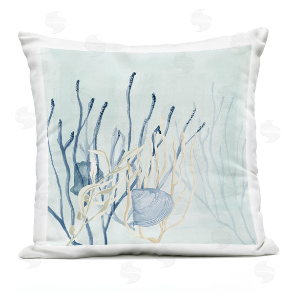 Stupell Industries Lucille Price | Aquatic Underwater Seashell Coral Printed Throw Pillow
