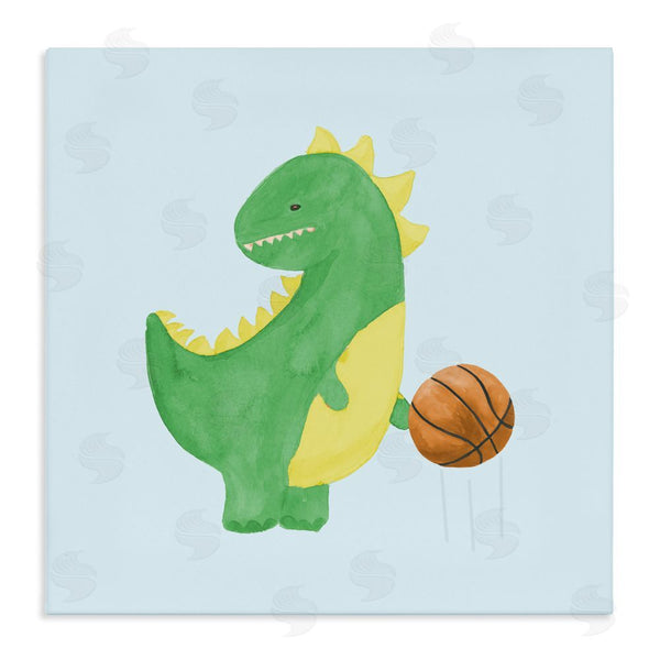 stupell industries Lucille Price | Baby Dino & Basketball Wall Art
