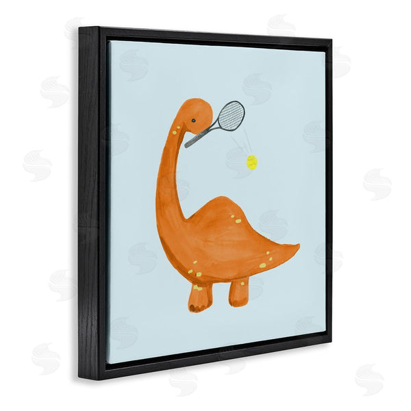 Stupell Industries Lucille Price | Baby Dino Playing Tennis Wall Art