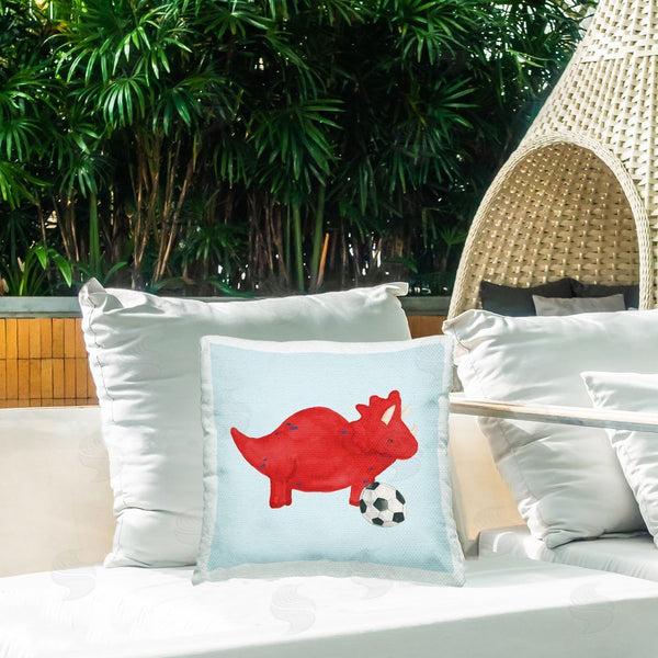 Stupell Industries Lucille Price | Baby Dino With Ball Throw Pillow