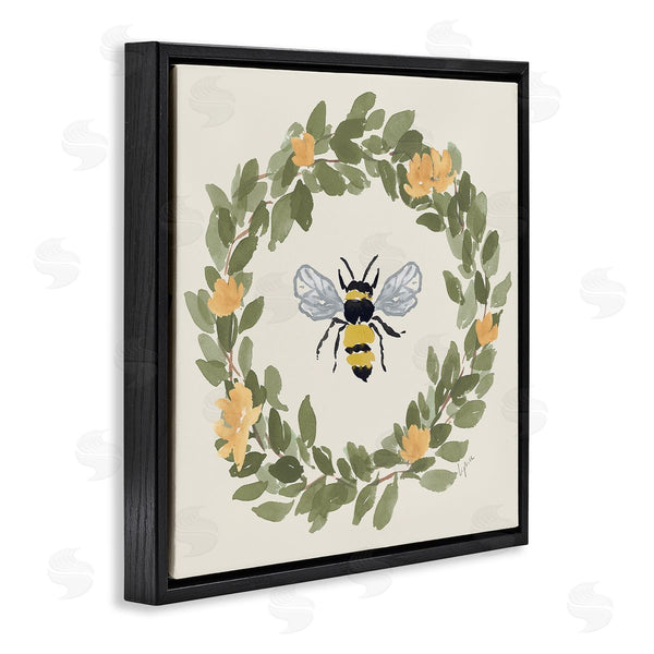 Stupell Industries Lucille Price | Bee Celebration Wreath