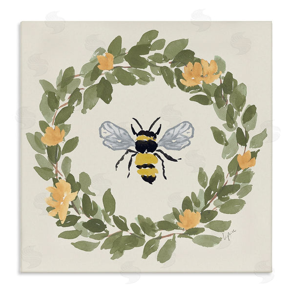 stupell industries Lucille Price | Bee Celebration Wreath