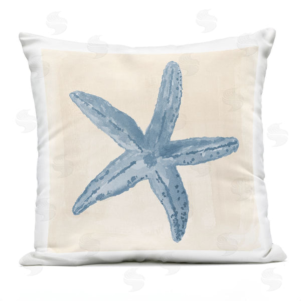 Stupell Industries Lucille Price | Beige Starfish Beach Life Printed Throw Pillow