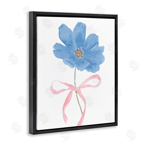 Stupell Industries Lucille Price | Blue Bow Bloom Wall Art