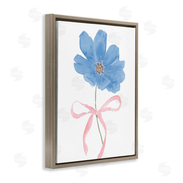Stupell Industries Lucille Price | Blue Bow Bloom Wall Art