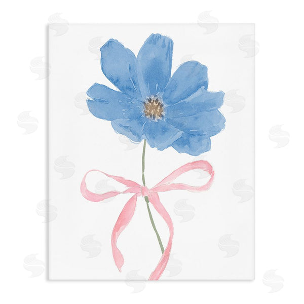 stupell industries Lucille Price | Blue Bow Bloom Wall Art