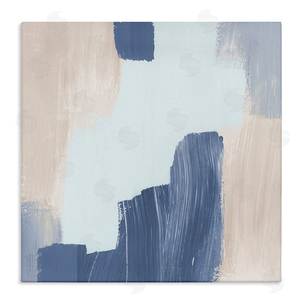 stupell industries Lucille Price | Blue Layered Paint Strokes