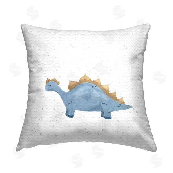 Stupell Industries Lucille Price | Blue Nursery Dinosaur Printed Throw Pillow