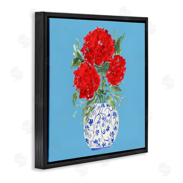 Stupell Industries Lucille Price | Bold Red Hydrangea Trio Wall Art