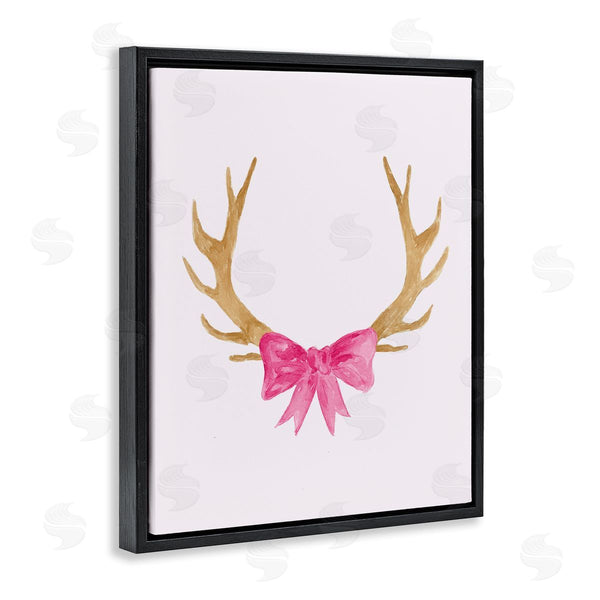Stupell Industries Lucille Price | Bow On Deer Antlers Wall Art