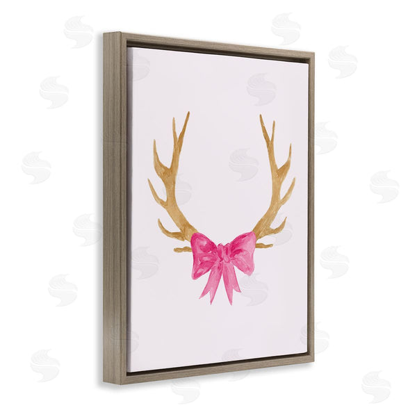 Stupell Industries Lucille Price | Bow On Deer Antlers Wall Art