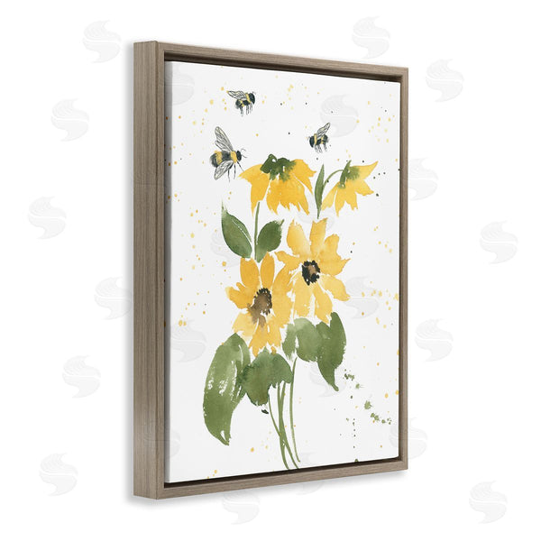 Stupell Industries Lucille Price | Bumble Bees And Daisies